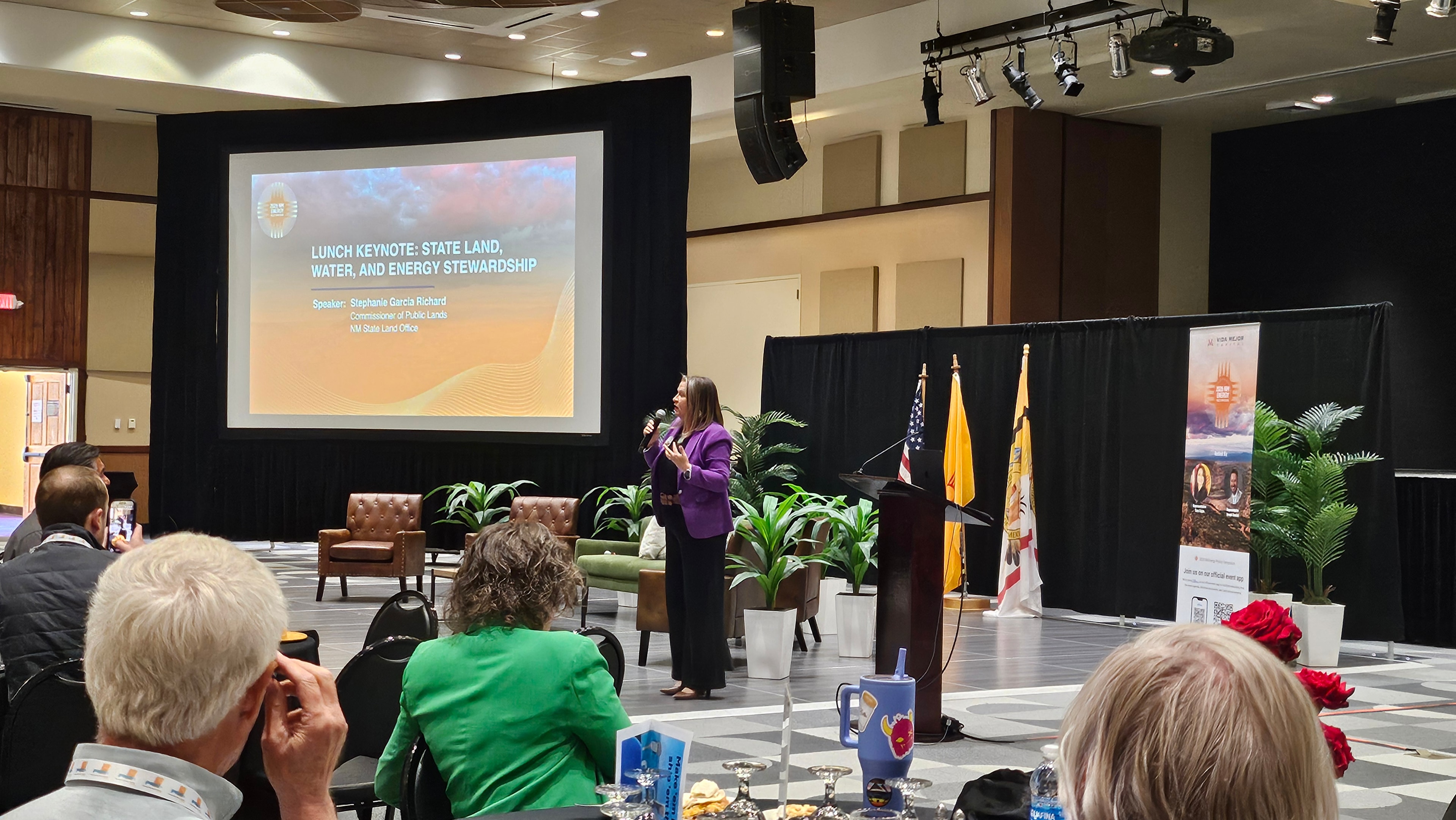 Keynote on state land, water, and energy stewardship